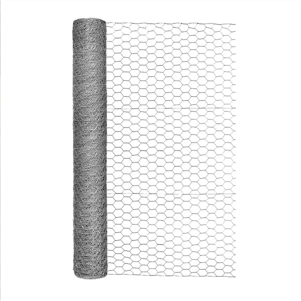 Garden Zone Garden Craft 36 in. H X 50 ft. L Galvanized Steel Poultry Netting 1 in. 163650 - main